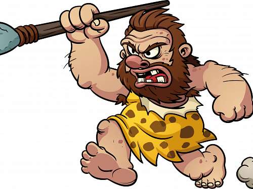caveman with spear